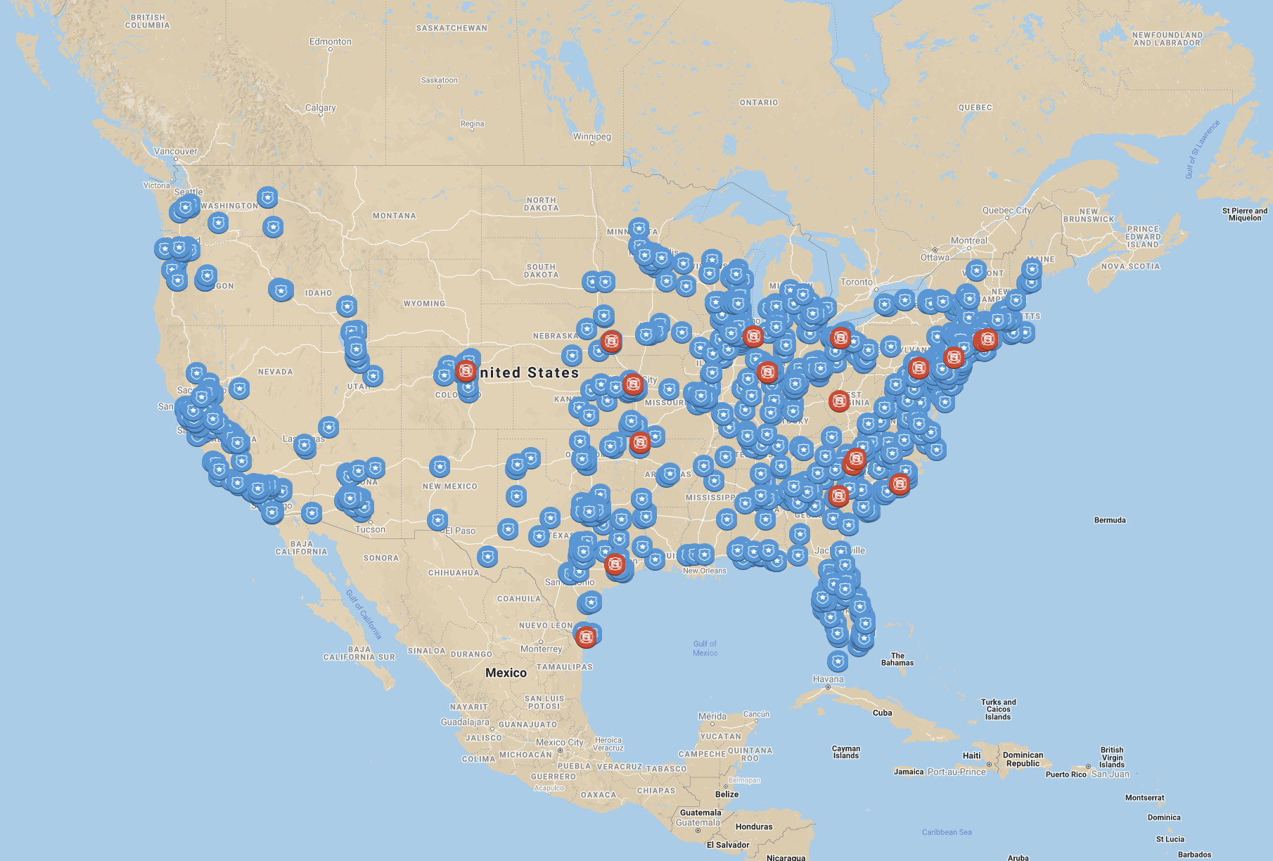 Ring Partnerships Map